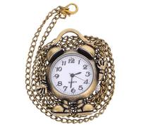 Abaodam Reloj de Bolsillo Vintage Cadena de Aleación en Color Cobre Antiguo Movimiento de Cuarzo Preciso Reloj Colgante Retro para Mujer Accesorio de Moda Adecuado para Obsequio y Uso