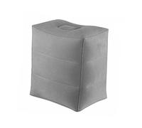 Abaodam Reposapiés Inflable para Avión Gris, Almohada Cómoda Piernas, Plegable y Ajustable 3 Alturas, Material Resistente y Ligero, Adecuado para Viajes Avión, Oficina y Campamentos