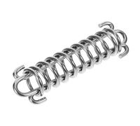 Abaodam Resorte Amortiguador para Correa de Perro Resistente Acero Inoxidable Muelle Tensor Multifuncional para Perros Grandes y Accesorios de Camping Capacidad de Tracción Grande