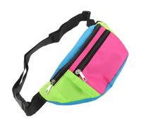 Abaodam Riñonera Ajustable Vintage de Tela Resistente Bolso Cruzado Compacto en Colores Neón para Mujer y Hombre Adecuado para Fiestas Deporte y Viajes Diarios