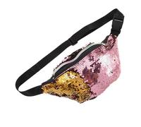 Abaodam riñonera Bolsa de Damas Bolso Bandolera en el Bolsos para Mujer Bolsos de Mujer Lindo Bolso de Viaje Bolsa de Brillo Brillante Bolsos de Las señoras poliéster Rosa