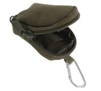 Abaodam Riñonera Pequeña de Tela Oxford con Mosquetón y Cinturón Ajustable, Bolsa Multifuncional para Viaje y Almacenamiento con Varios Compartimentos