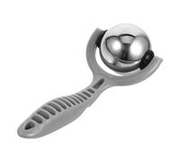 Abaodam Rodillo Facial Inoxidable con Mango Gris para Masaje y Gua Sha Bola de Acero y Suave para Reducción de Papada y Cuidado de Piel Delicada