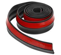 Abaodam Rollo de Tira de Goma Autoadhesiva Negra para Bricolaje, Almohadillas de Goma Adhesivas Portátiles Adhesivo Parte Posterior para Sellado y Protección