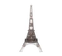 Abaodam Rompecabezas 3D Torre Eiffel de Cristal Gris Juguete de Construcción Educativo para Adultos y Modelo Decorativo DIY para Desarrollo Motriz y Coordinación Ojo-Mano Obsequio