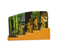 Abaodam Rompecabezas Historia Humana para Modelo de Evolución Educativa Colores Vibrantes Juguete Científico DIY para Preescolar Desarrollo Cognitivo y Creatividad