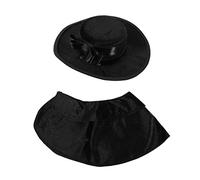 Abaodam Ropa De Mascota Disfraz Halloween Gorros para Perros Capa De Mascota De Halloween Peluca Accesorios De Disfraces De Halloween para Mascotas Disfraz para Perros Negro