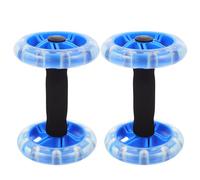 Abaodam Rueda Abdominal de Doble Rueda Antideslizante para Ejercicios de Core y Quema de Calorías Equipo Fitness Portátil para Hombre y Mujer Azul
