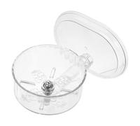 Abaodam Rueda de Ejercicio para Hámster Pequeña y Silenciosa de Plástico Transparente 15 CM con Soporte Estable para Jerbos y Ratones Rueda de Hámster de Pie para Mascotas Pequeñas y