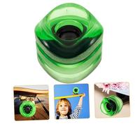 Abaodam Ruedas Curvadas para Patineta de PU Transparente Verde Ruedas de Reemplazo Street Brushing y Danceboarding Alta Elasticidad y Estabilidad el