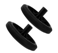 Abaodam Ruedas de Goma para Cubo de Basura de 80l a 240l, Paquete de 2 Piezas Movimiento Estable y Diseño Práctico para Parques y Residencias