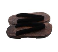 Abaodam Sandalias de Madera Japonesas para Hombre Diseño Tradicional con Punta Redonda Ergonómica Cómodas para Cosplay y Uso Diario con Kimono Talla