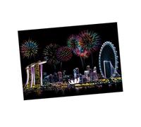 Abaodam Scrap Painting para Adultos Herramienta de Descompresión DIY Kit Manualidades con Láminas para Rascar y Crear Regalos Creativos