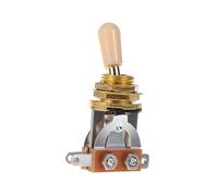 Abaodam Selector de Palanca de Guitarra de Vías Palanca de Guitarra Eléctrica Cabeza Dorada Adecuado de Vías