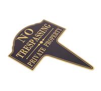 Abaodam Señal De Prohibido El Paso Letreros Metálicos De Propiedad Privada Señales De Vigilancia Al Aire Libre Señal De Fondo Propiedad Privada Sin Signo De Solicitud Negro Aluminio