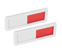 Abaodam Señalizador Deslizante de Puerta para Salas de Conferencia y Oficinas, 2 Piezas Acrílicas Indicador de Privacidad y Estado Ocupado o Libre, Tamaño Compacto para Puertas Corredizas