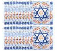 Abaodam Servilletas de Papel Desechables para Fiesta Hanukkah con Diseño de Menorá y Estrella de David Paquete de 20 Unidades Color Azul Absorbentes y Resistentes para Celebración