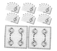 Abaodam Servilletas de Papel Notas Musicales 40 Piezas Cuadradas para Fiesta, Desechables Resistentes, Decoración Temática para Eventos, Suministros Festivos para Celebraciones Musicales