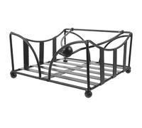 Abaodam Servilletero Metálico Negro de Hierro para Mesas de Comedor y Restaurantes, Solución Organizada y Conveniente Diseño Rústico y Elegante