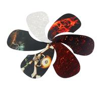 Abaodam Set de 6 Golpeadores Autoadhesivos para Guitarra Acústica en Forma, Protector de Superficie de Plástico para Guitarra Acústica Modelo Gq411