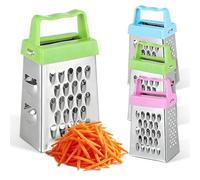 Abaodam Set de 6 Mini Ralladores de Queso de Acero Inoxidable Caja Pequeña, Utensilio Multifuncional para Cocina, Duradero y Cómodo de Usar
