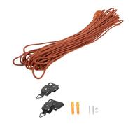 Abaodam Set de Accesorios para Persianas Venecianas y Enrollables de Bambú, Incluye Mecanismo de Cuerda y Piezas de Rodillo, Diseñado para Uso en Cortinas de Estancia y Color Aleatorio
