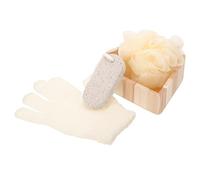 Abaodam Set Exfoliante de Baño en Forma de Corazón, Kit de Herramientas para Frotar Cuerpo, Material Reutilizable, Fácil Uso, Adecuado para Cuidado Piel y Circulación Sanguínea, Incluye 1