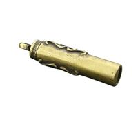 Abaodam Silbato Colgante de Latón Dorado Diseño Mini Calavera, Fácil de Llevar y Colgar en Llavero, Adecuado para Entrenamiento y Uso Profesional