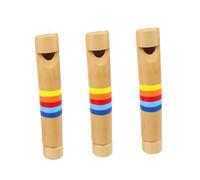 Abaodam Silbato de Madera para Tirar y Empujar, Flauta Infantil de Colores Brillantes, Juguete Educativo de Aprendizaje Musical Seguro, Mini Instrumentos de Viento de Madera