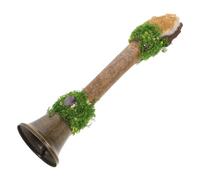 Abaodam Small Hand Bell Crystal Wand Brass Altar Bell Loud Ring For Ceremonies Rituals Pet Feeding Home Office Decor