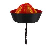 Abaodam Sombrero Chino Con Trenza Para Cosplay y Representaciones Teatrales Elegante Gorra De Con Coleta Accesorio Para Eventos y Danza
