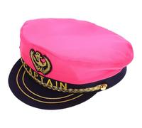 Abaodam Sombrero de Capitán Ajustable para Adulto 58 CM Color Rosa Sombrero de Marinero Unisex para Fiesta Temática Náutica y Disfraces de Barco