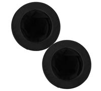 Abaodam Sombrero de Mago Plegable 2 Piezas Sombrero de Copa Pequeño Negro para Adulto Accesorio para Trucos de Escenario y Disfraces de Carnaval Adecuado para Fiestas y Eventos