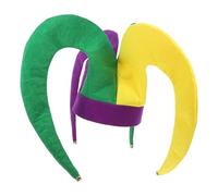 Abaodam Sombrero de Payaso de Fieltro para Fiesta de Carnaval, Unisex, Talla Única, Diseño Divertido y Vibrante para Celebración y Fiesta de Circo
