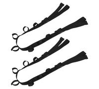 Abaodam Soporte Ajustable para Cañas de Pescar Correa Organizadora para Vehículo Capacidad 7 Cañas Material Elástico Color Negro 1 Par para SUV Furgonetas y Camiones Adecuado para