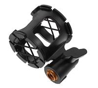 Abaodam Soporte Antigolpes para Micrófono Beehive Antivibración Diseño Estable Negro Soporte de Escritorio para Grabaciones y Transmisiones