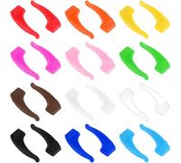 Abaodam Soporte Cómodo 12 Pares de Ganchos de Silicona Antideslizantes para Gafas para Orejas, Adecuado para Viajes y Actividades al Aire Libre