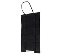 Abaodam Soporte de Baquetas de Batería Colgante Portátil, Organizador para 12 Pares, Base Negra Palo de Madera, Estante Resistente para Instrumentos de Percusión, Adecuado para