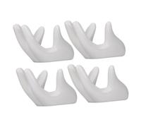 Abaodam Soporte De Cerámica Para Ocarina De 6 y 12 Agujeros, 4 Piezas Portátiles Diseño Cóncavo Forma De Mano, Base Estable Para Almacenamiento y Exhibición De Ocarinas