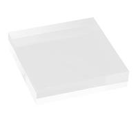 Abaodam Soporte de Exhibición Acrílico Transparente Base Cuadrada para Joyas Figuras Coleccionables Vitrina Moderna Elegante