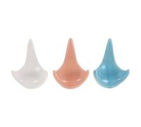 Abaodam Soporte de Exhibición para Ocarinas de Cerámica, Trípode Estable para Instrumentos Musicales de 6 y 12 Agujeros, 3 Piezas en Colores, Base Multifuncional para Exhibir