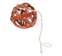 Abaodam Soporte de Hierba de Conejo Bolas de Mimbre Accesorios con cobayas enriquecimiento de hámster Bolas de ratán Accesorios de Conejillo de Indias para Jaula masticaciones de hámster