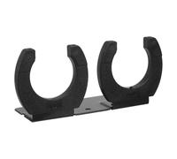 Abaodam Soporte Doble para Micrófonos Soporte de Pared para Micrófono Abrazadera Escenario Transmisión Conciertos Almacenamiento