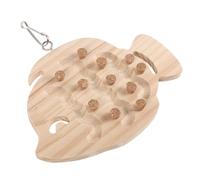 Abaodam Soporte Multifunción de Madera para Pájaros Pequeño, Plataforma para Jaula Juguete Rompecabezas de Extracción, Percha Estable para Loros, Periquitos y Cacatúas, Accesorio