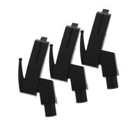 Abaodam Soporte para Agujas de Tocadiscos 3 Piezas Negro, Accesorio Compatible para Fonógrafos, Portaagujas de Fonógrafo Ajuste Preciso y Amortiguación para Uso en Casa y Estudio