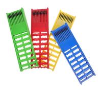 Abaodam Soporte para Anzuelos y Línea de Pesca 4 Piezas Organizador de Aparejos Resorte Colores Amarillo Rojo Verde Azul Almacenamiento Compacto para Pesca Estante Multifuncional de