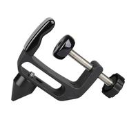 Abaodam Soporte para Clarinete de Escritorio Abrazadera Negra de Abs y Metal, Diseño Cónico para Fijar Corcho y Recortar, Adecuado para Fotografía y Accesorios Musicales