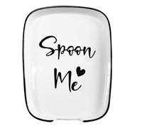 Abaodam Soporte para Cuchara de Cerámica Resistente y Estable, Reposacucharas para Cocina y Comedor, Soporte Reutilizable para Cucharón y Utensilios, Adecuado para Hogar y Restaurantes