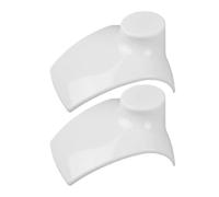 Abaodam Soporte para Exhibición de Collares y Pendientes 2 Piezas Organizador de Joyas de Plástico Blanco Resistente para Escaparate y Hogar Estante Multiusos para Joyería