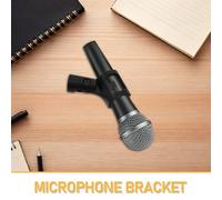 Abaodam Soporte para Micrófono con Pinza Ajustable y 6 Adaptadores de Aluminio Clip para Transmisiones Podcast y Grabación Profesional